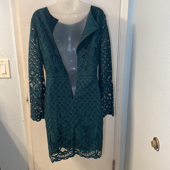 Cupcakes & Cashmere Spence Dress-Forrest Green Size 8 - Picture 6 of 11